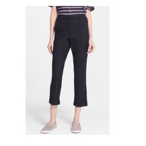 Charlotte Gainsbourg For Current/Elliot The Suit Trouser Crop Linen Blend Pants